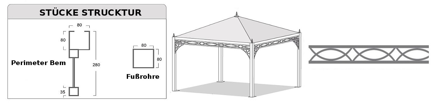 Pavillon Pagodenzelte profizelt Gartenzelt Benutzerdefiniert Personalisiert Carport Terrassendach  Faltpergola PVC PROFI Personalisiert Benutzerdefiniert